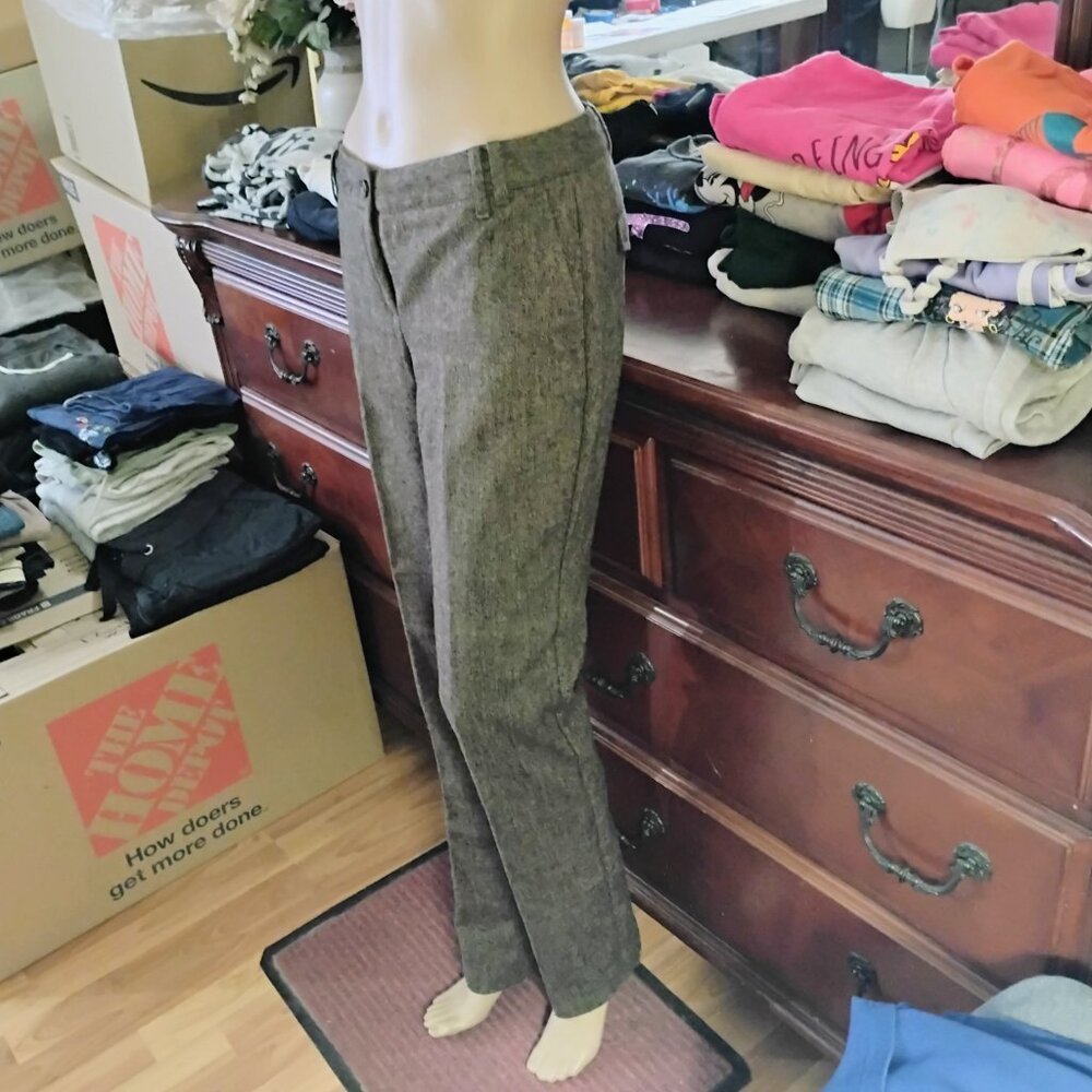 Brown Wool/Polyester Pleated Slacks - image 2